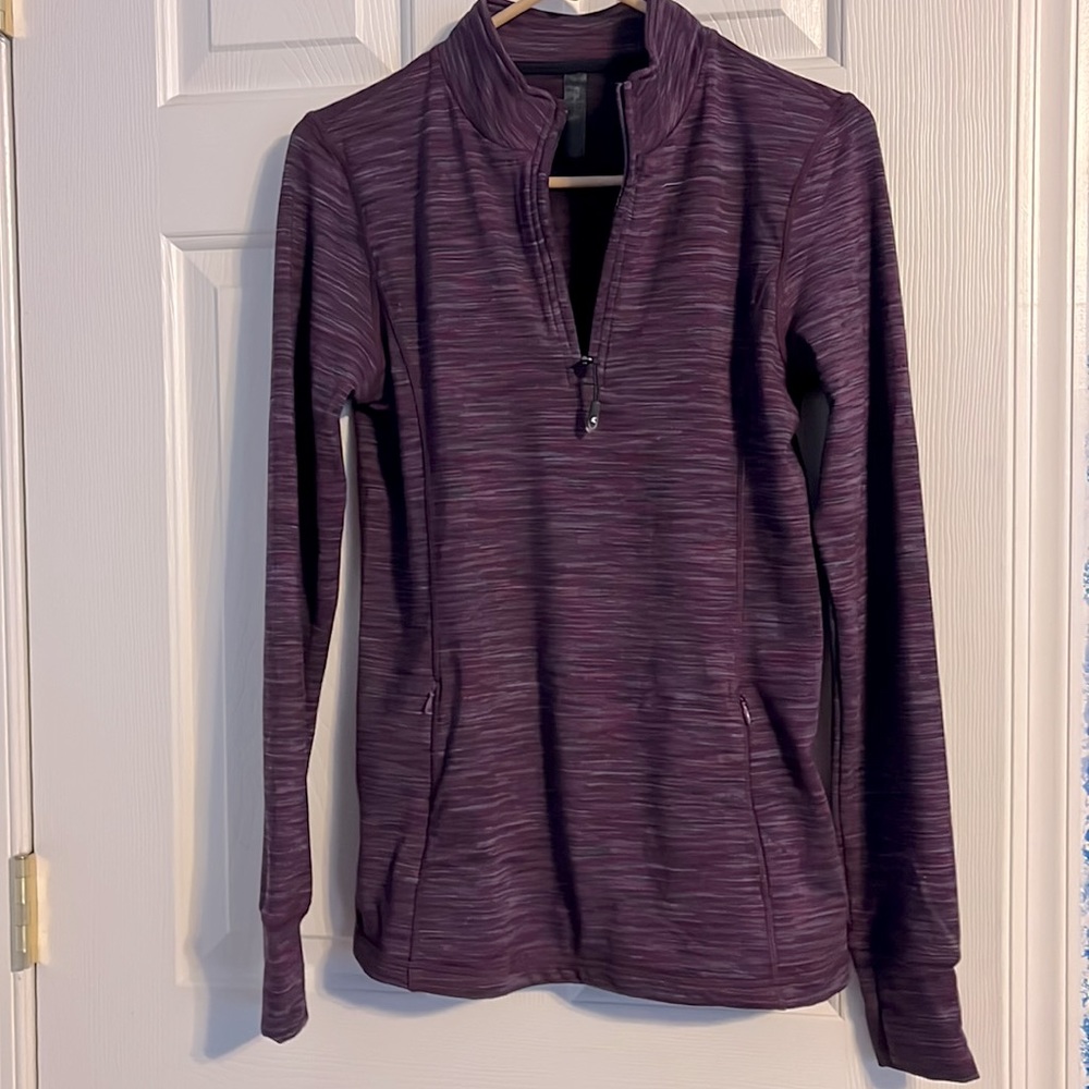 Kyodan Purple Quarter Zip Pullover Sweatshirt